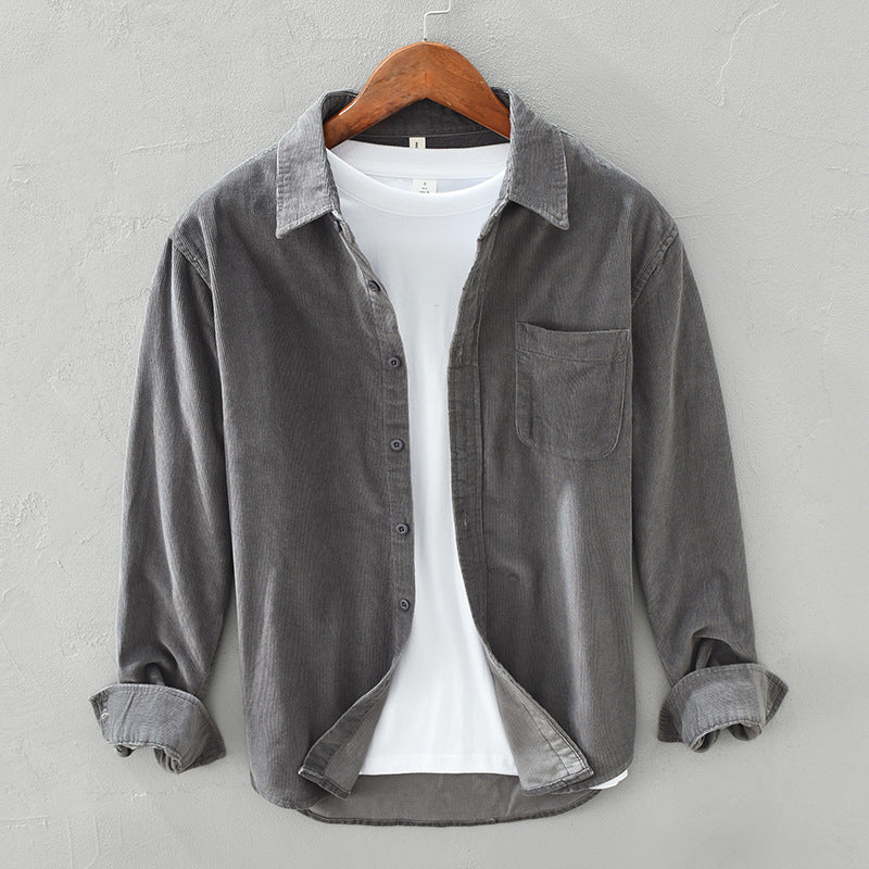 Yves | Men's Corduroy Shirt, Casual Winter Shirt