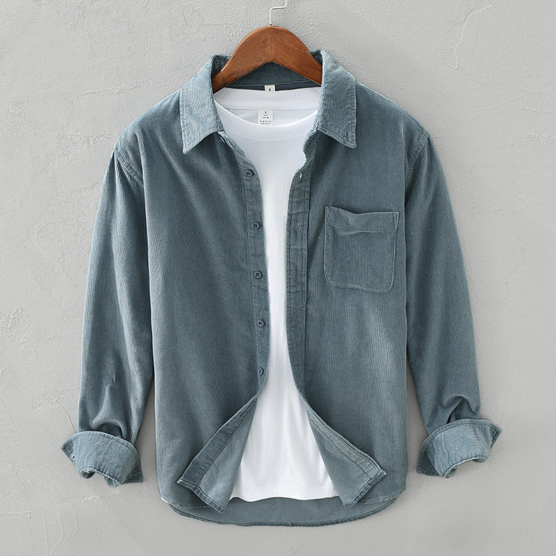 Yves | Men's Corduroy Shirt, Casual Winter Shirt