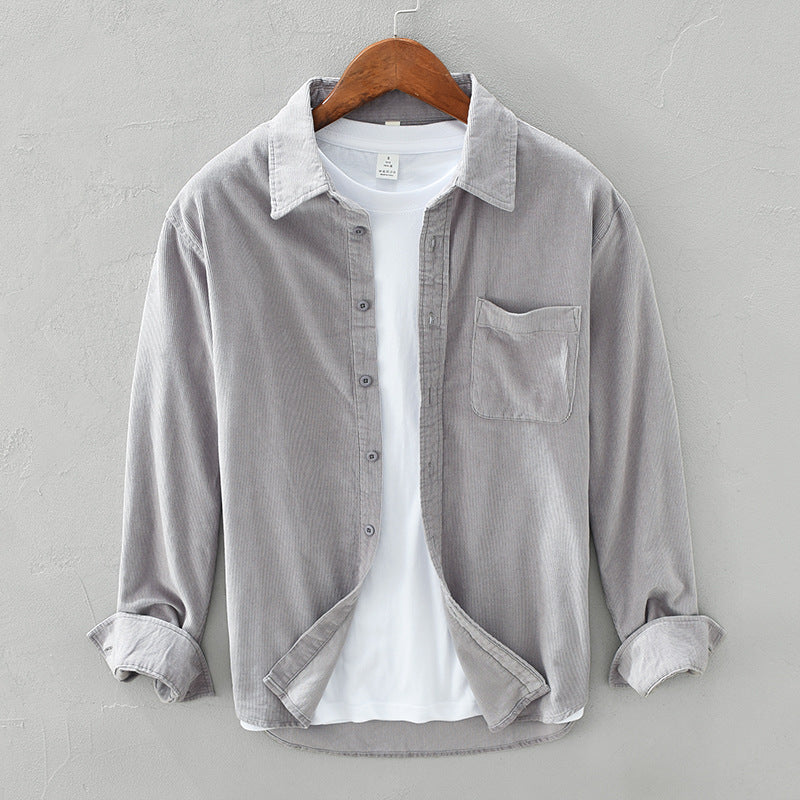Yves | Men's Corduroy Shirt, Casual Winter Shirt