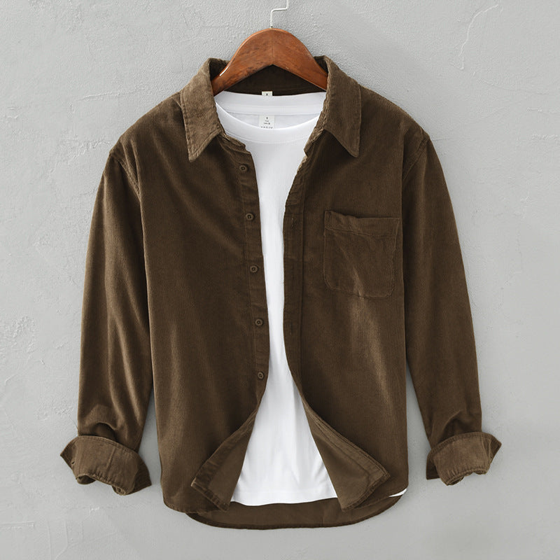 Yves | Men's Corduroy Shirt, Casual Winter Shirt