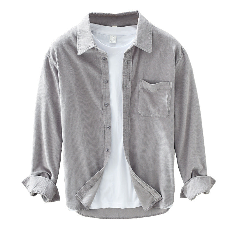 Yves | Men's Corduroy Shirt, Casual Winter Shirt