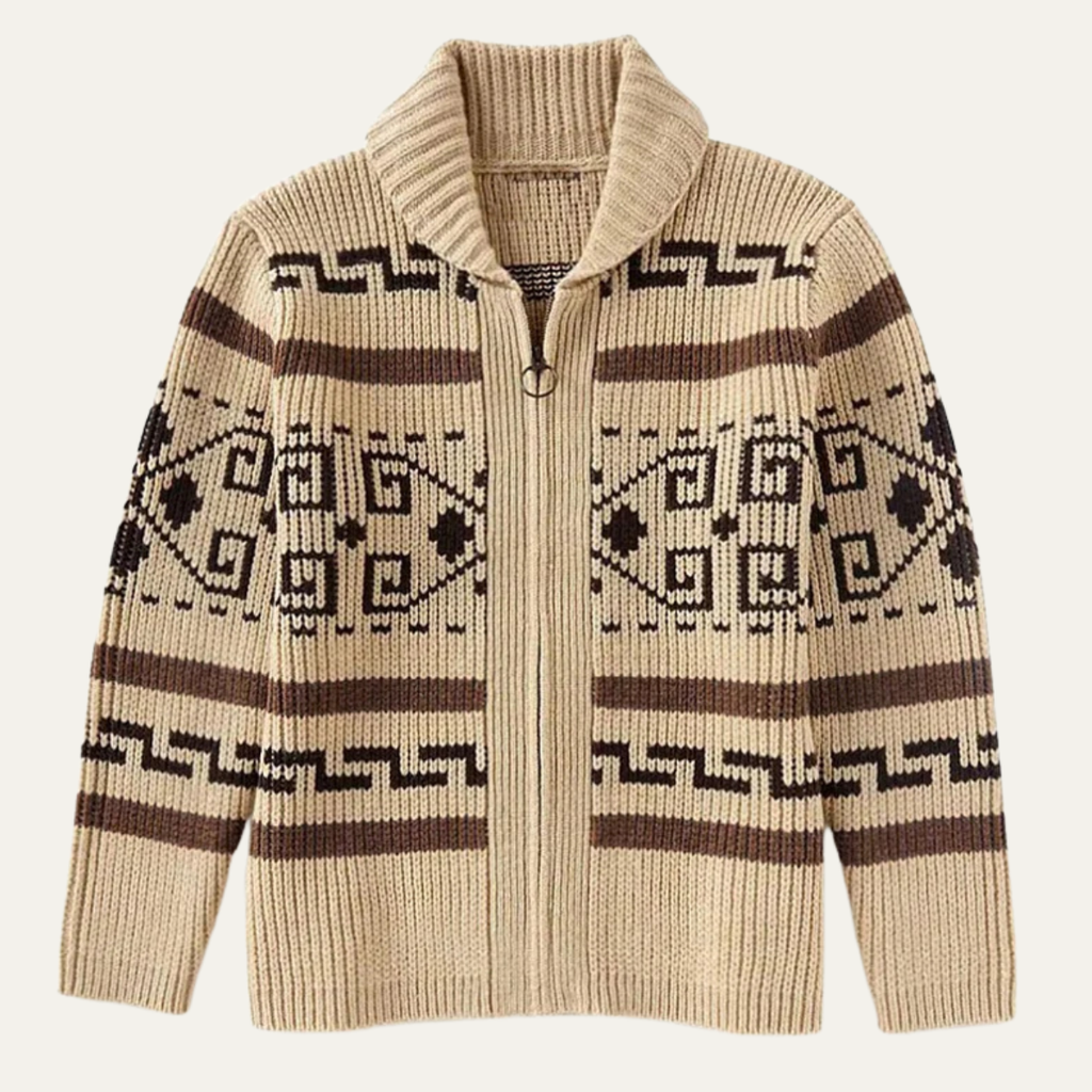 Ramsey | Men's Shawl Collar Cardigan, Cashmere Button-Up Winter Knit