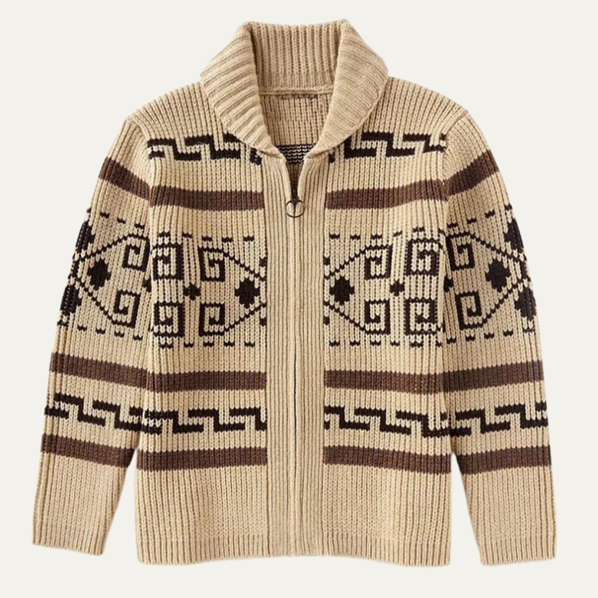 Ramsey | Men's Shawl Collar Cardigan, Cashmere Button-Up Winter Knit