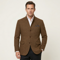 Sterling | Men's Tweed Blazer, Wool Single-Breasted Winter Blazer
