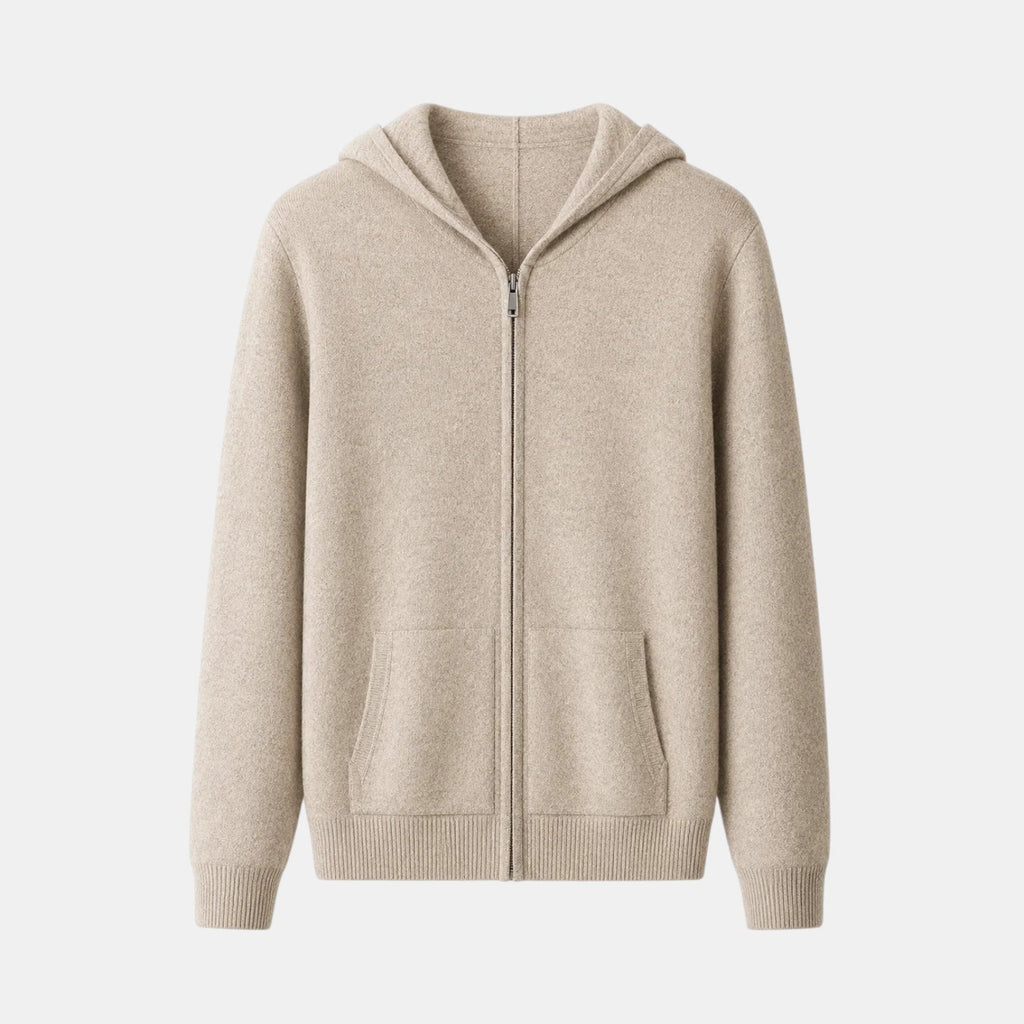Mateo | Men's Merino Wool Zip Jacket, Lightweight Winter Knit