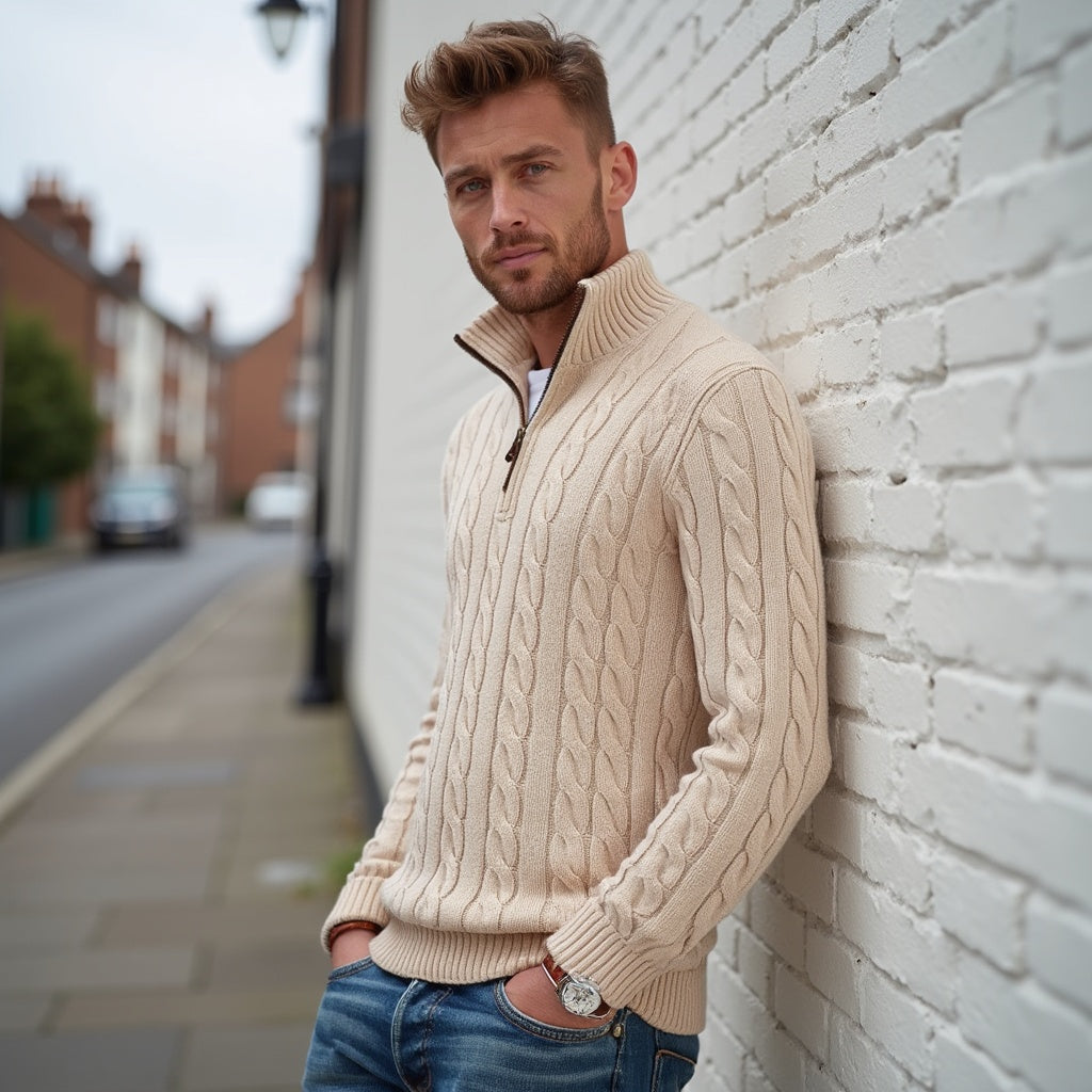 Lorenzo | Men's Light Sweater, Versatile Winter Knit