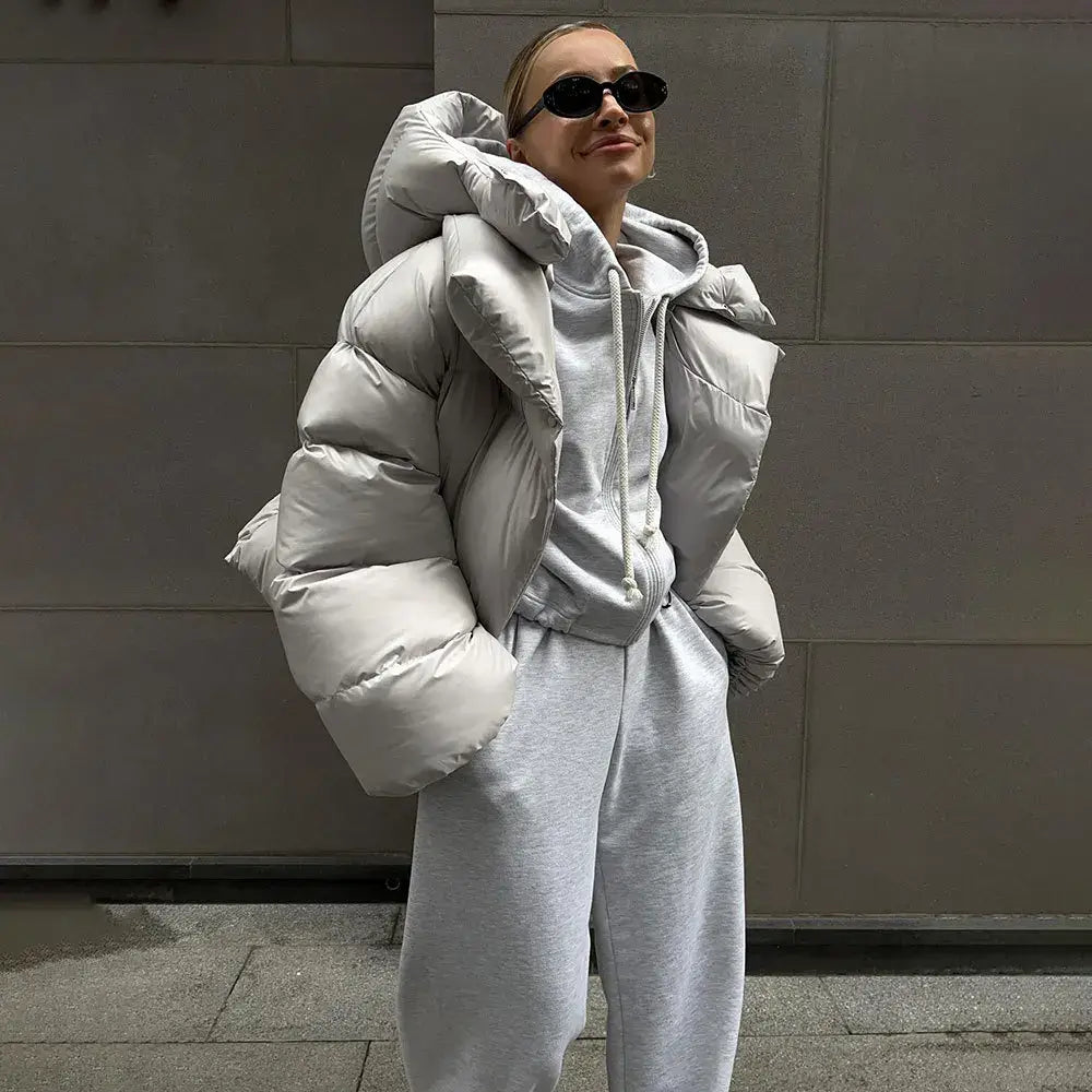 Giada | Women's Quilted Hooded Jacket, Elegant Winter Jacket