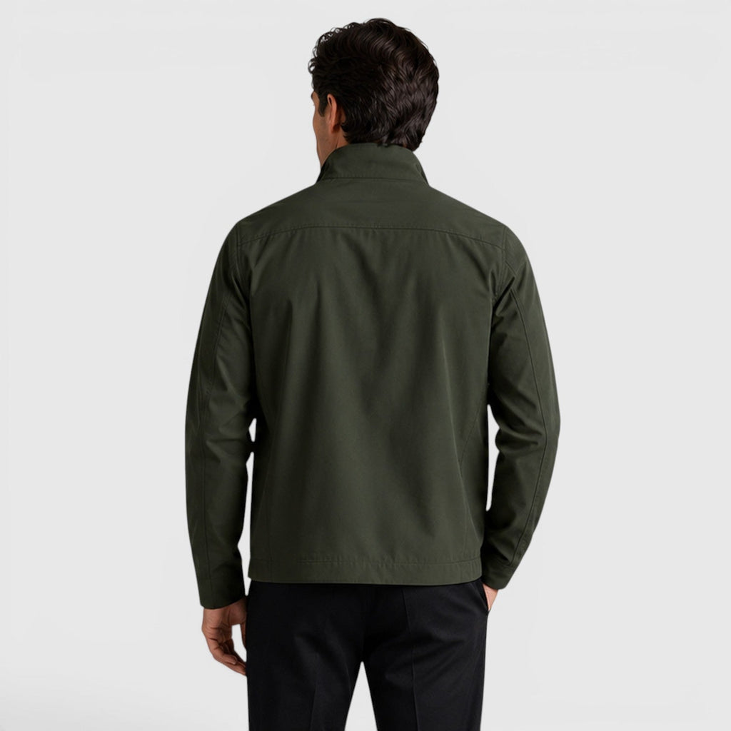 Monvaline | Men's Zip Up Jacket Lightweight Tailored Minimalist Everyday