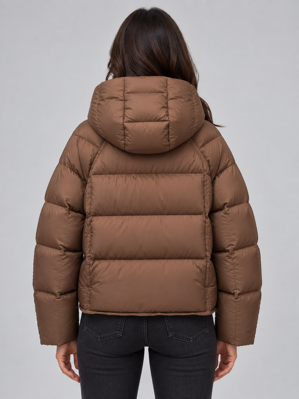 Noelle | Women's Hooded Puffer Jacket High Neck Padded Winter Coat