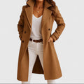 Noelle | Women's Refined Tailored Coat Classic Lapels Button Closure Autumn Winter