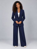 Odessa | Women's Double Breasted Blazer Co-ord Set Wide Leg Trouser Relaxed Smart