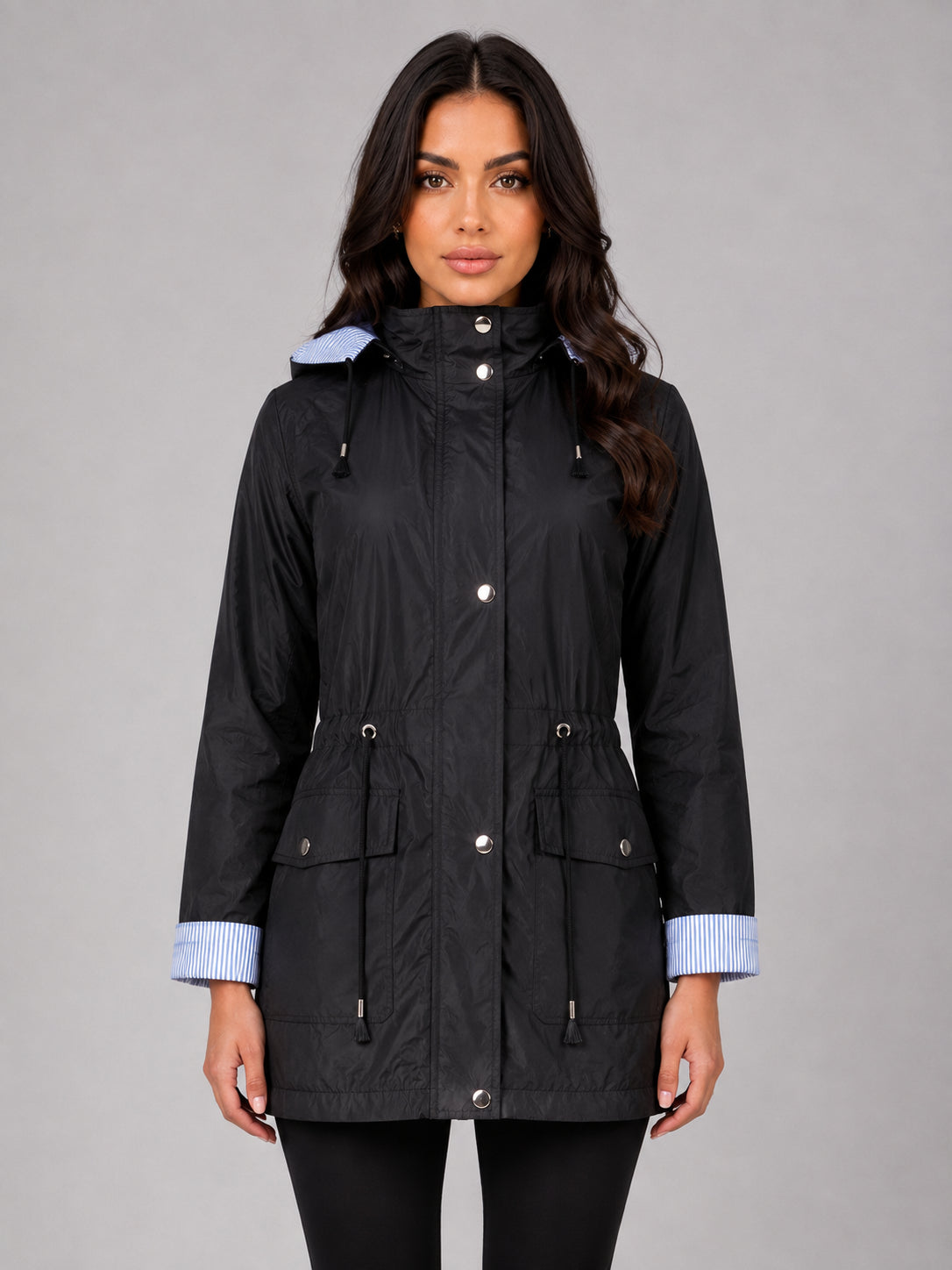 Odile | Women's Hooded Rain Jacket Lightweight Water Resistant Autumn Winter