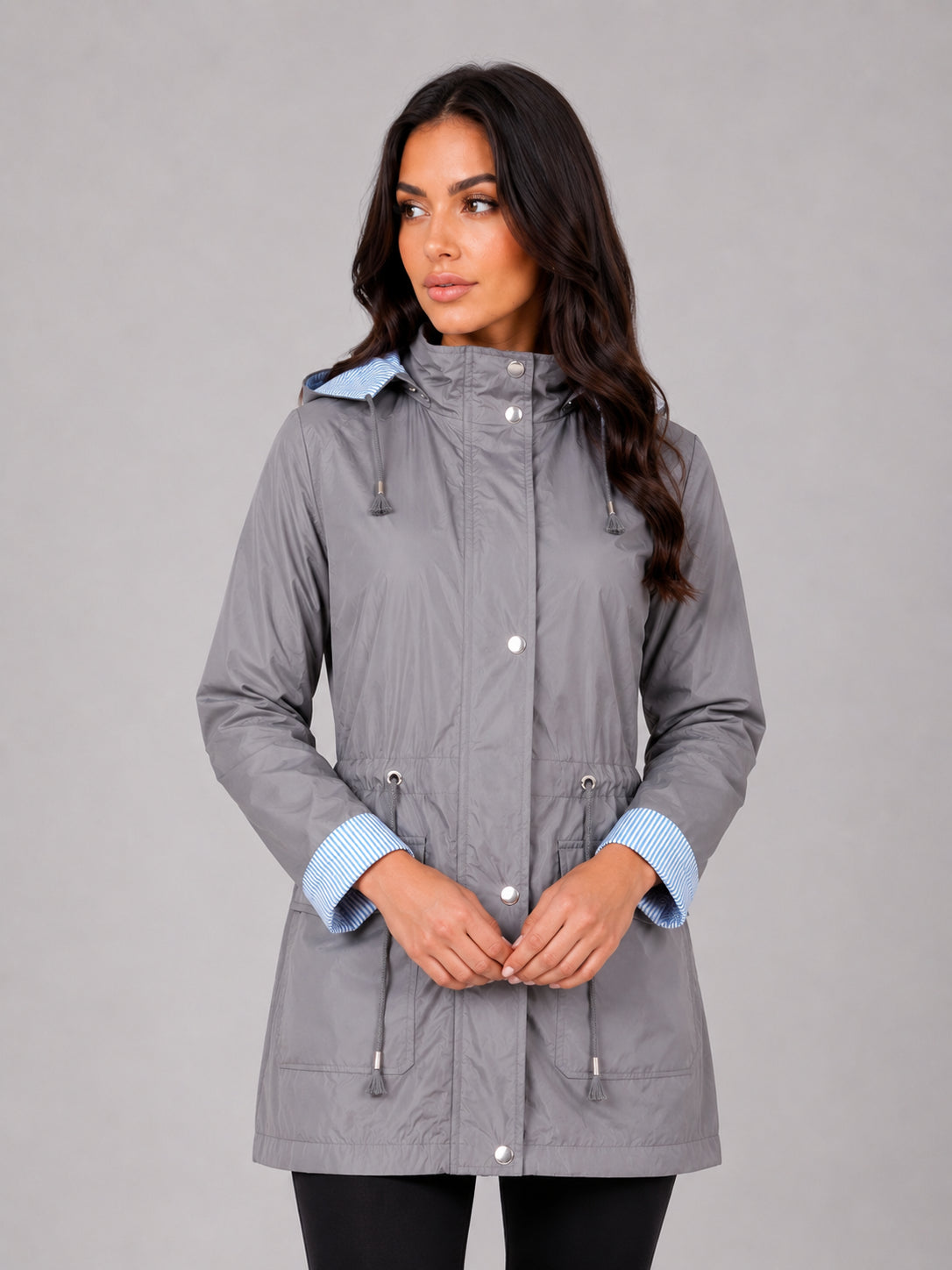 Odile | Women's Hooded Rain Jacket Lightweight Water Resistant Autumn Winter