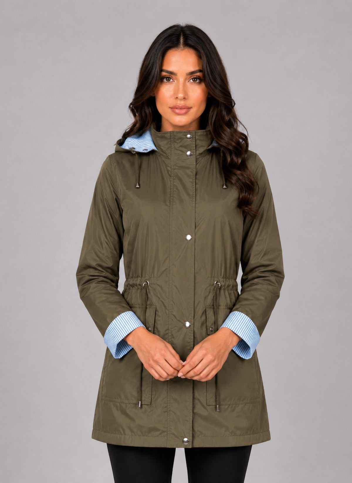 Odile | Women's Hooded Rain Jacket Lightweight Water Resistant Autumn Winter