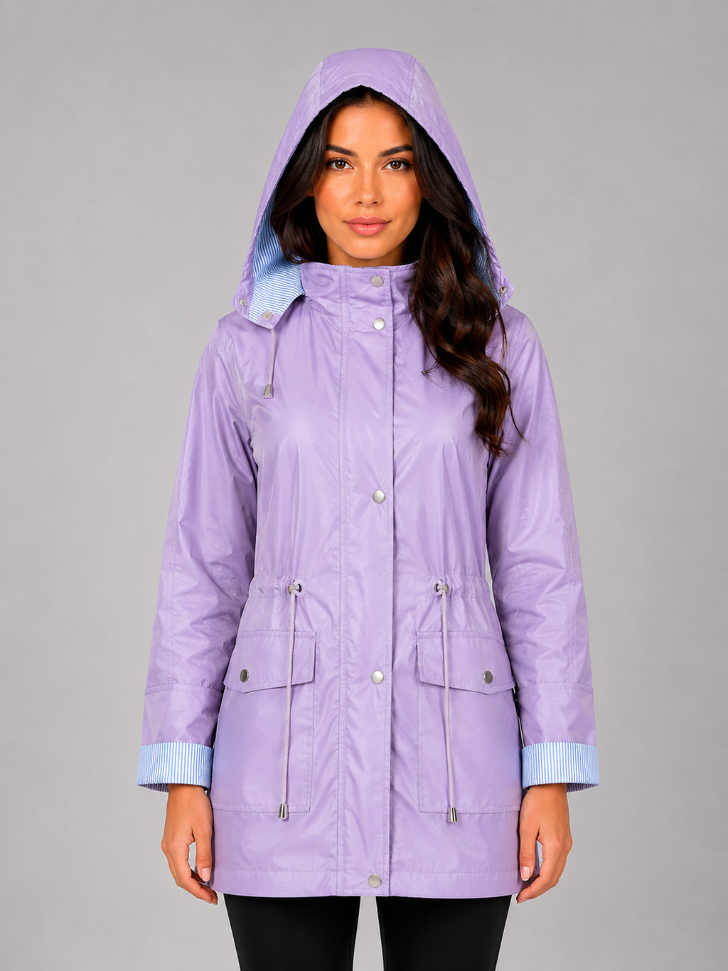 Odile | Women's Hooded Rain Jacket Lightweight Water Resistant Autumn Winter