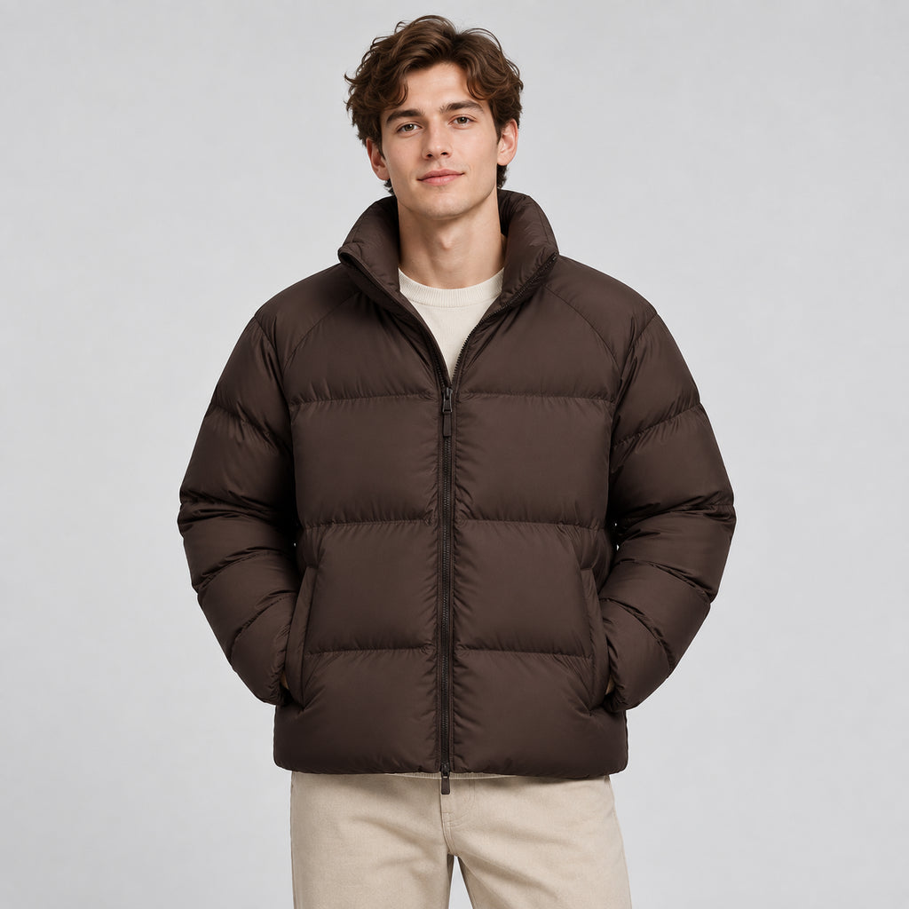 Robin | Unisex Short Puffer Jacket Lightweight Insulated Winter
