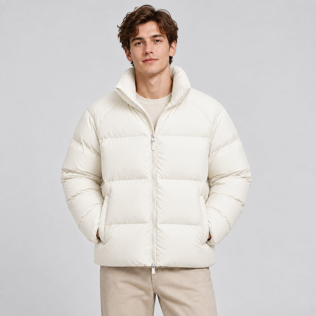 Robin | Unisex Short Puffer Jacket Lightweight Insulated Winter