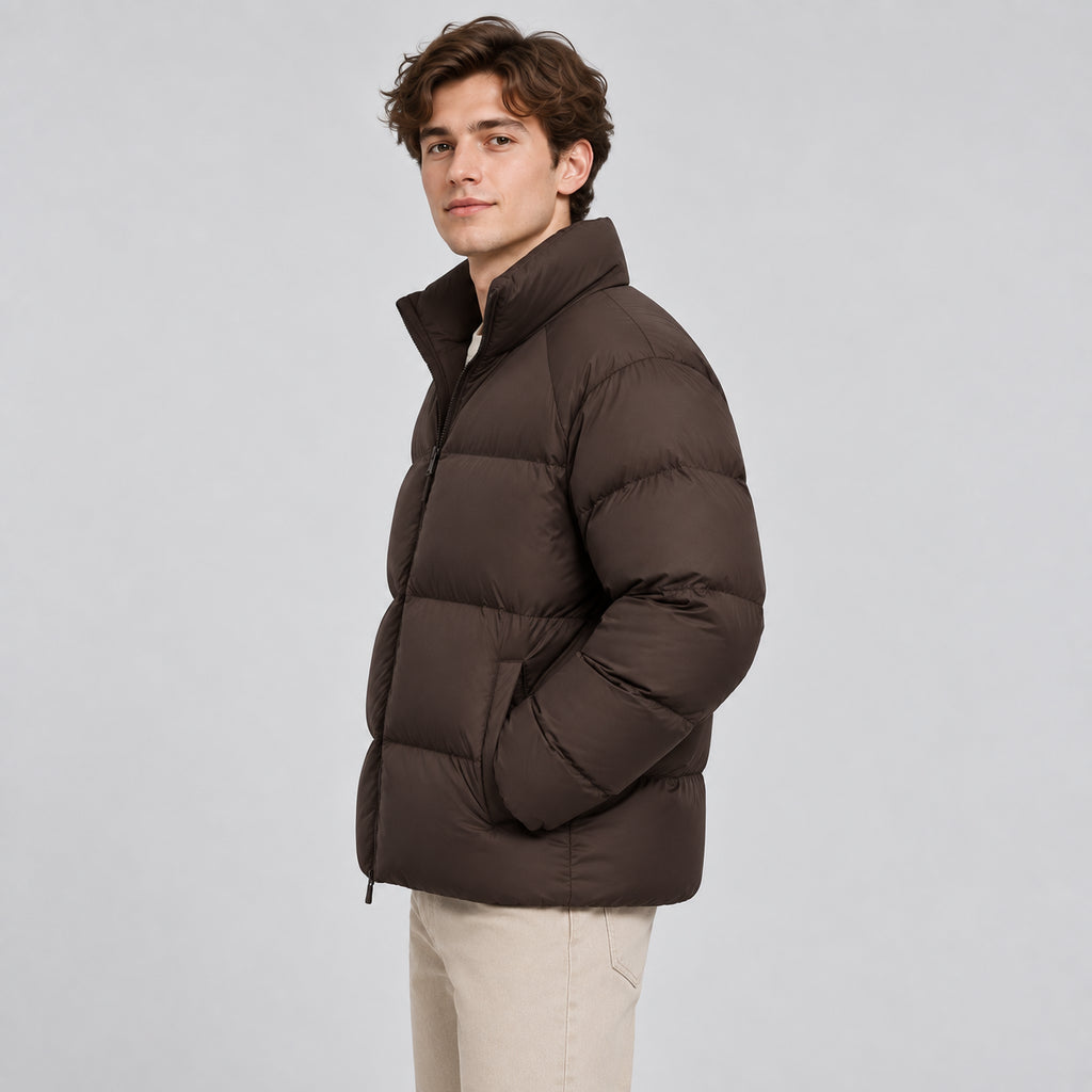 Robin | Unisex Short Puffer Jacket Lightweight Insulated Winter