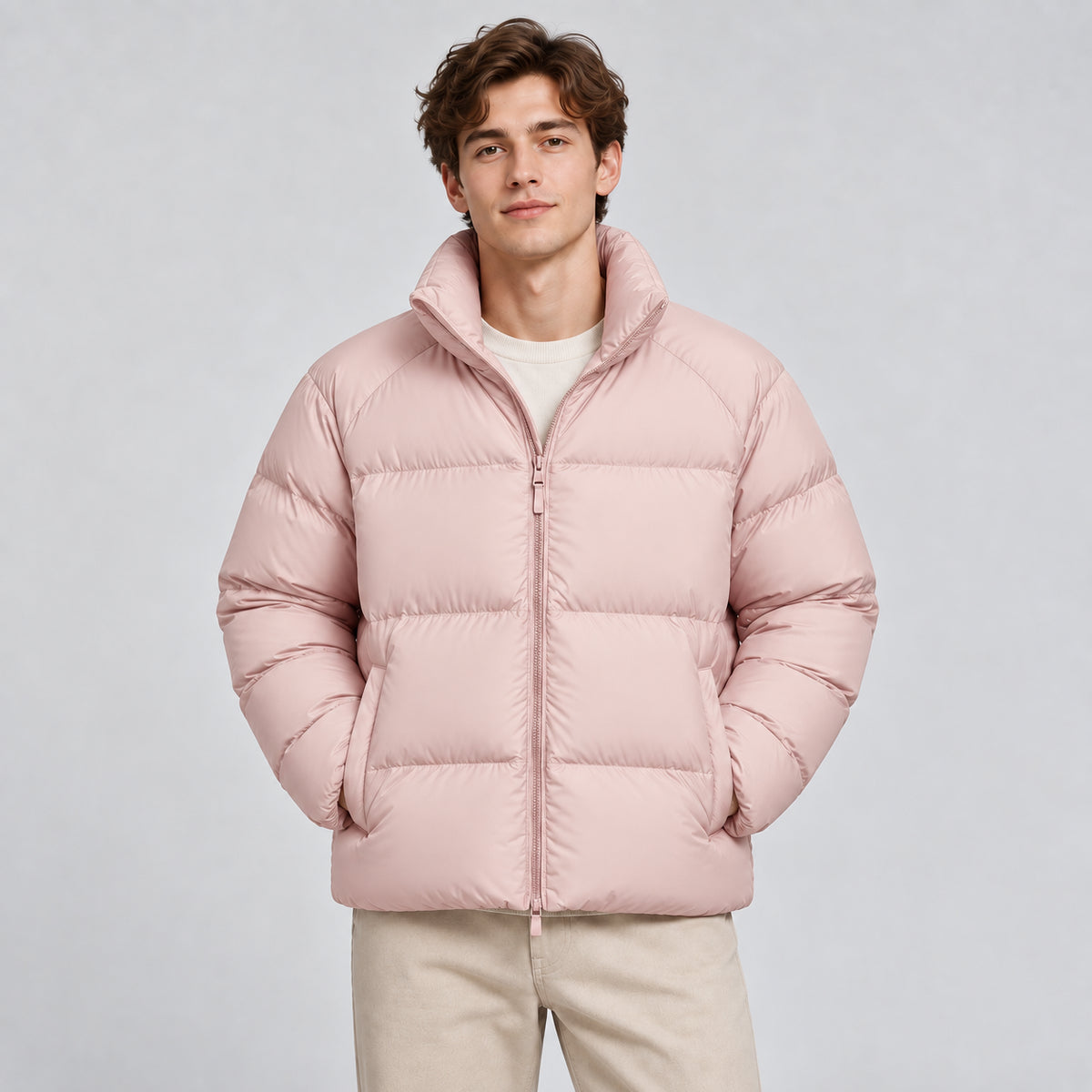Robin | Unisex Short Puffer Jacket Lightweight Insulated Winter
