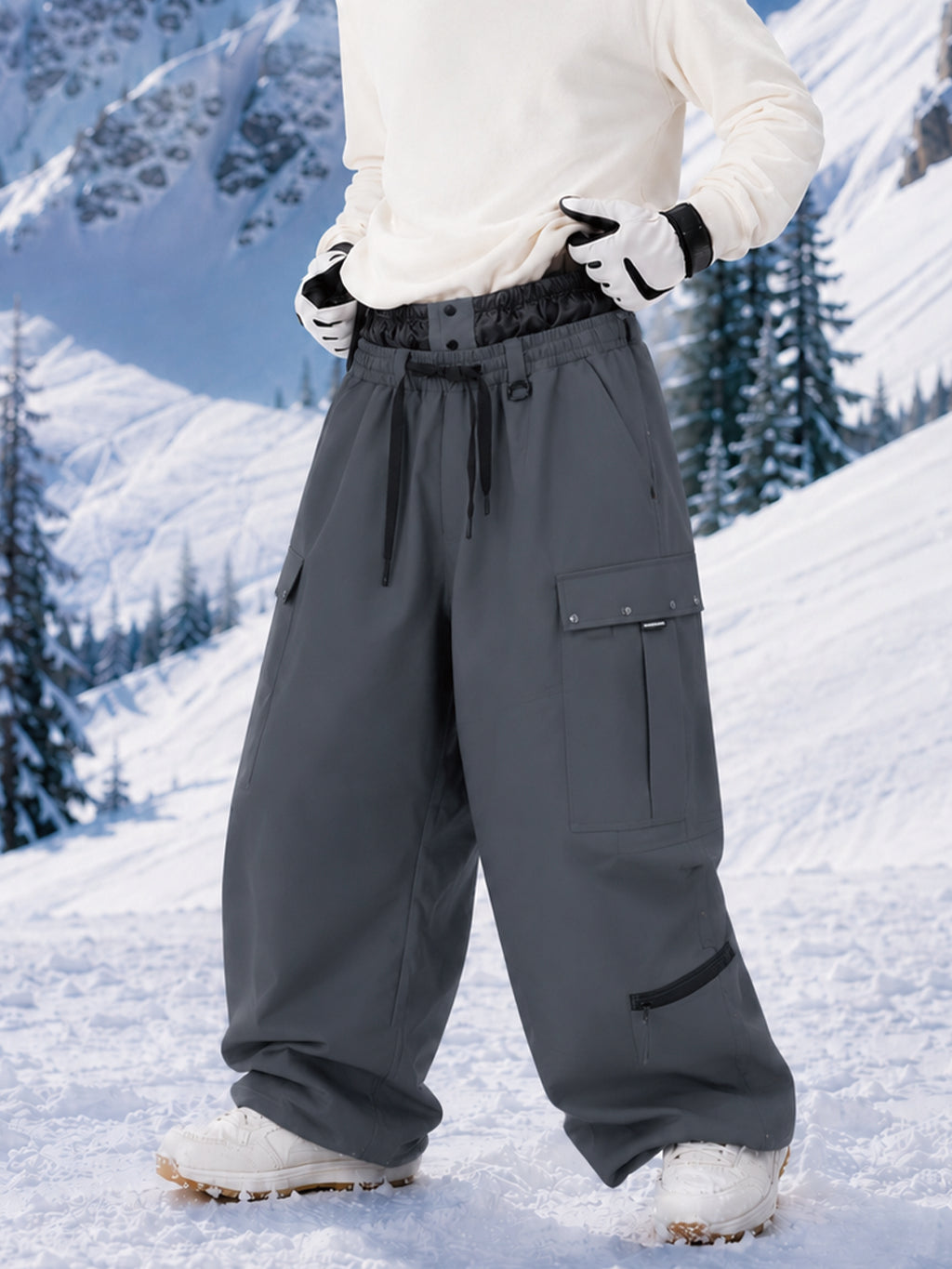 Ronan | Men's Cargo Pants, Baggy Utility Winter Trousers