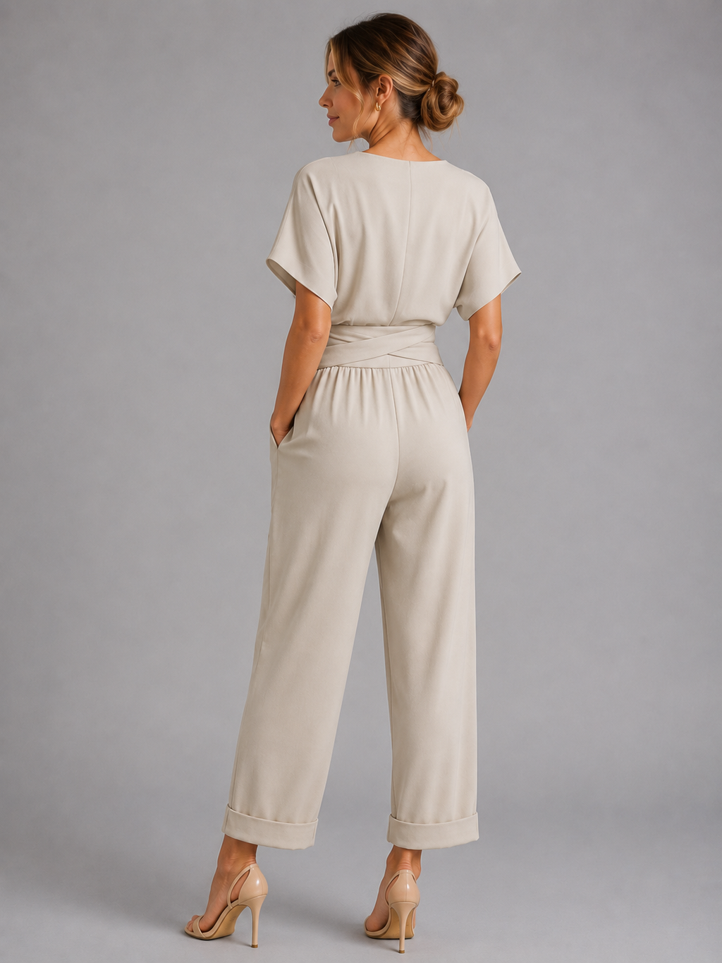Serena | Women's Wrap Front Two-Piece Set, Relaxed Summer Co-Ord