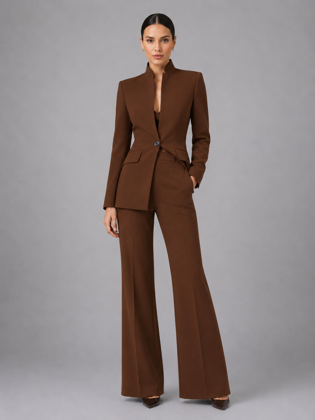 Nadia | Women's Tailored Blazer Two-Piece Set, Trouser Suit Co-Ord