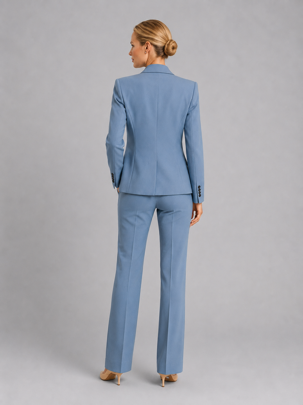 Mabel | Women's Tailored Blazer Two-Piece Set, High-Waist Trousers Co-Ord