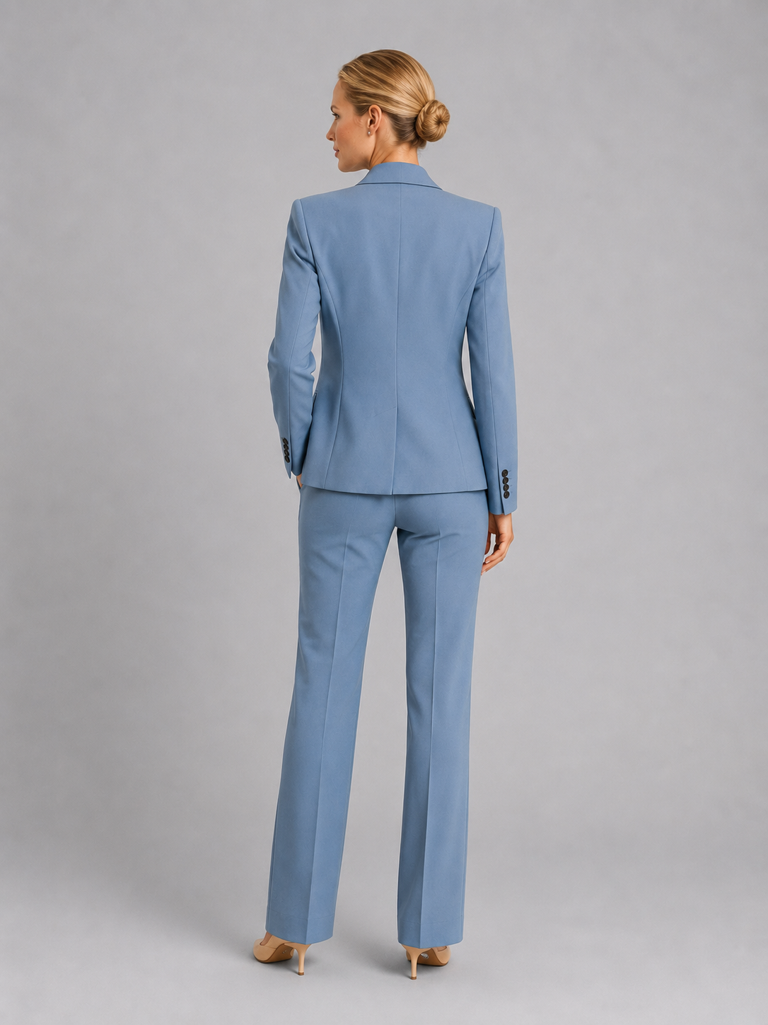 Mabel | Women's Tailored Blazer Two-Piece Set, High-Waist Trousers Co-Ord