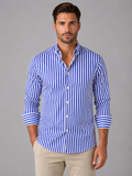 Kai | Men's Striped Long Sleeve Shirt, Casual Shirt