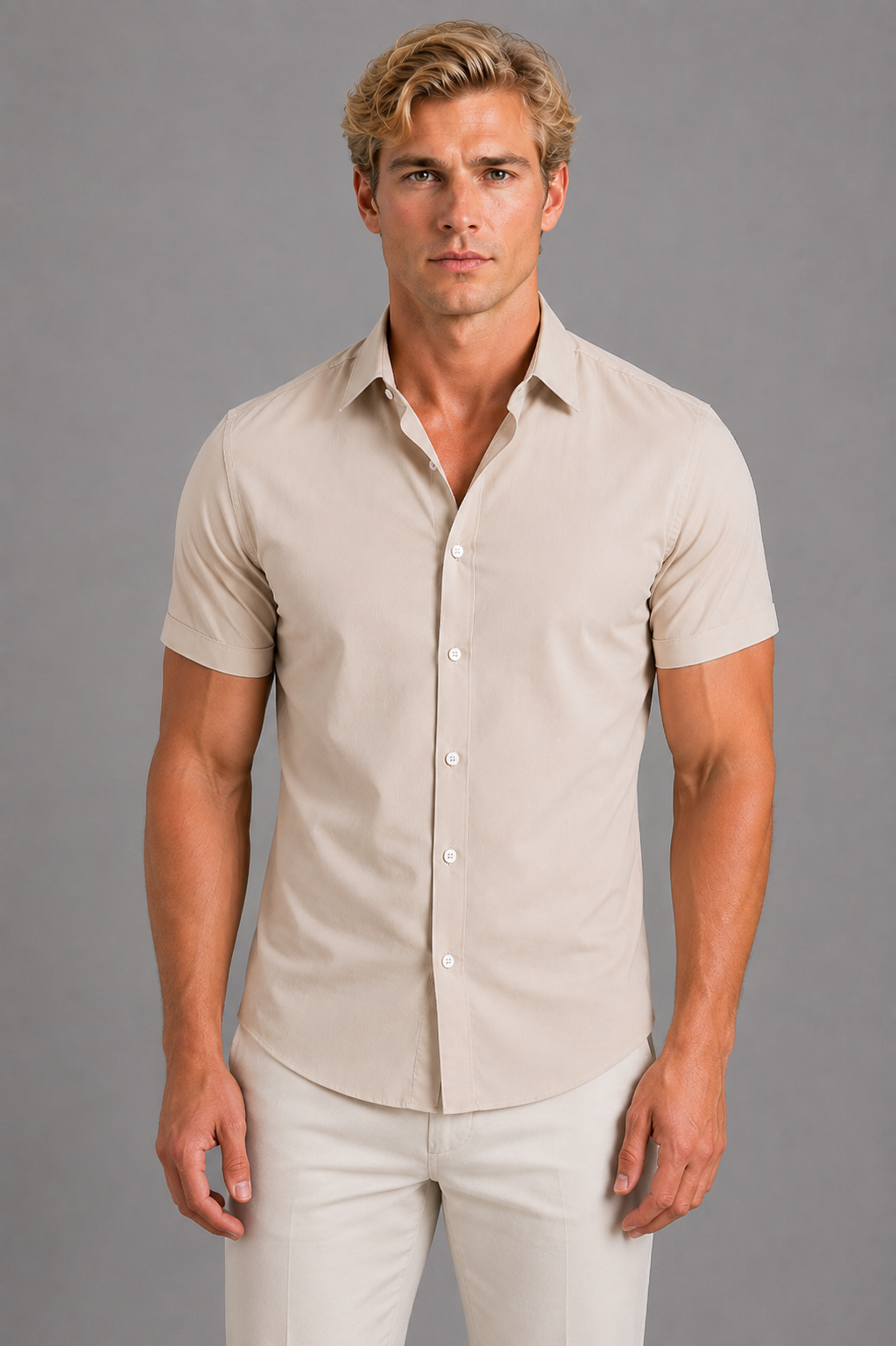 Hugo | Men's Slim Fit Short Sleeve Shirt, Summer Shirt