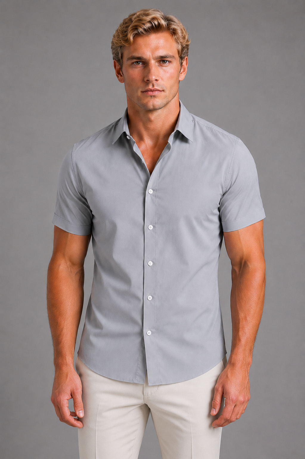 Hugo | Men's Slim Fit Short Sleeve Shirt, Summer Shirt