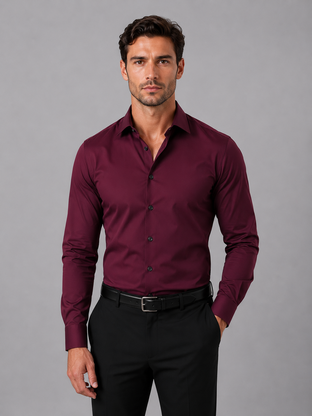 Ellis | Men's Slim Fit Dress Shirt, Formal Cotton Shirt