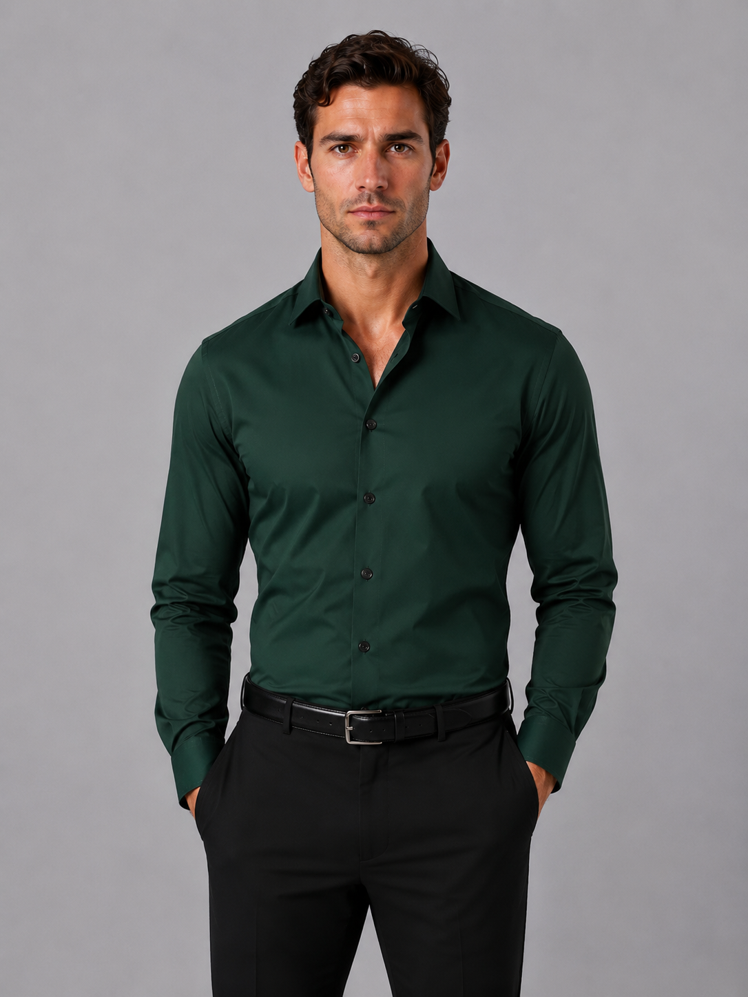 Ellis | Men's Slim Fit Dress Shirt, Formal Cotton Shirt