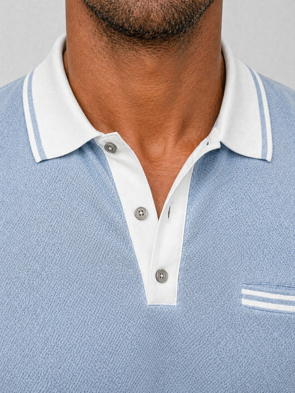Abel | Men's Long Sleeve Polo Shirt, Smart Casual Knit