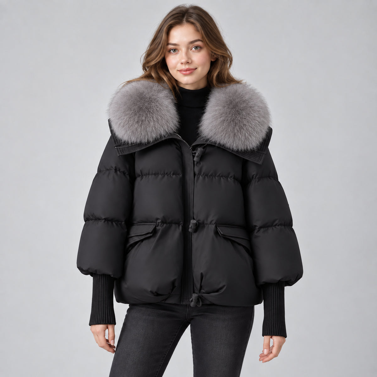 Sienna | Women's Parka Coat Faux Fur Collar Padded Winter