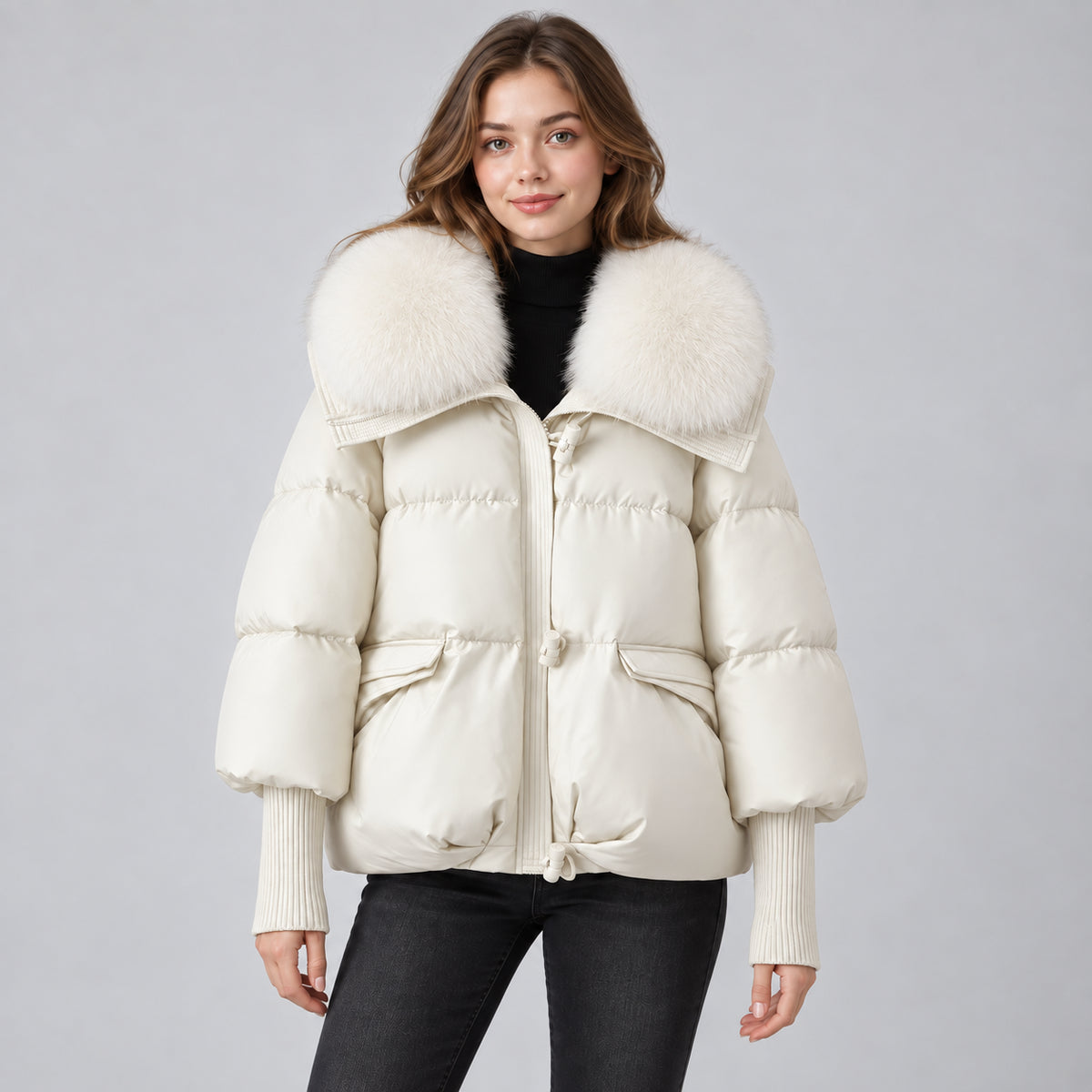 Sienna | Women's Parka Coat Faux Fur Collar Padded Winter