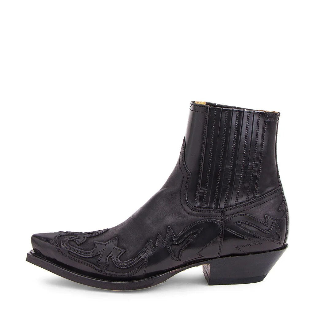 Sven | Men's Leather Cowboy Boots Western Embroidered Casual