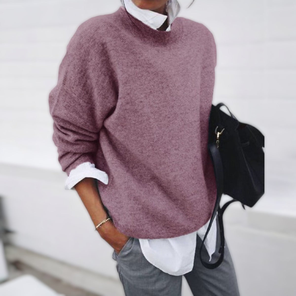 Quinsia | Women's Knit Sweater, Soft Winter Pullover