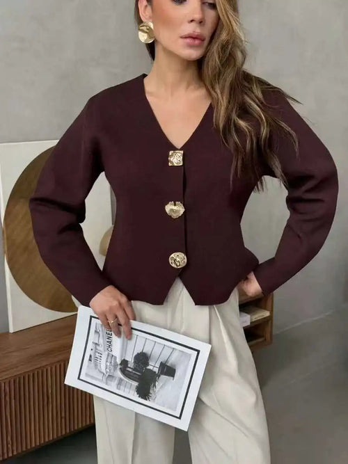 Alorina | Women's Knit Sweater Shirt, Winter Layering Knit