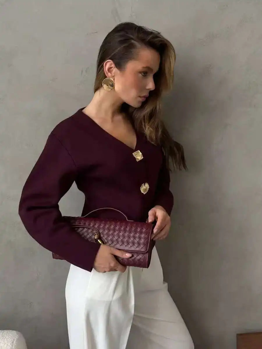 Alorina | Women's Knit Sweater Shirt, Winter Layering Knit