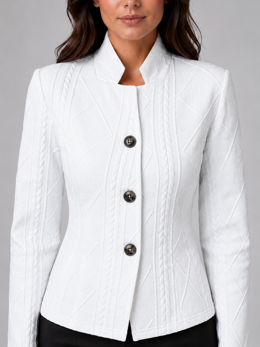 Selene | Women's Textured Tailored Blazer, Structured Fit Blazer