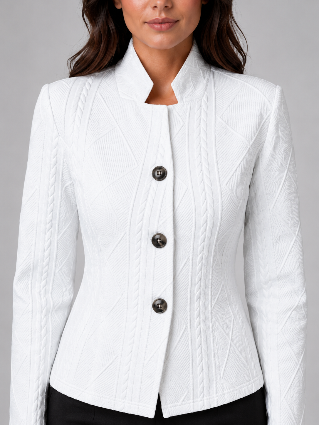Selene | Women's Textured Tailored Blazer, Structured Fit Blazer