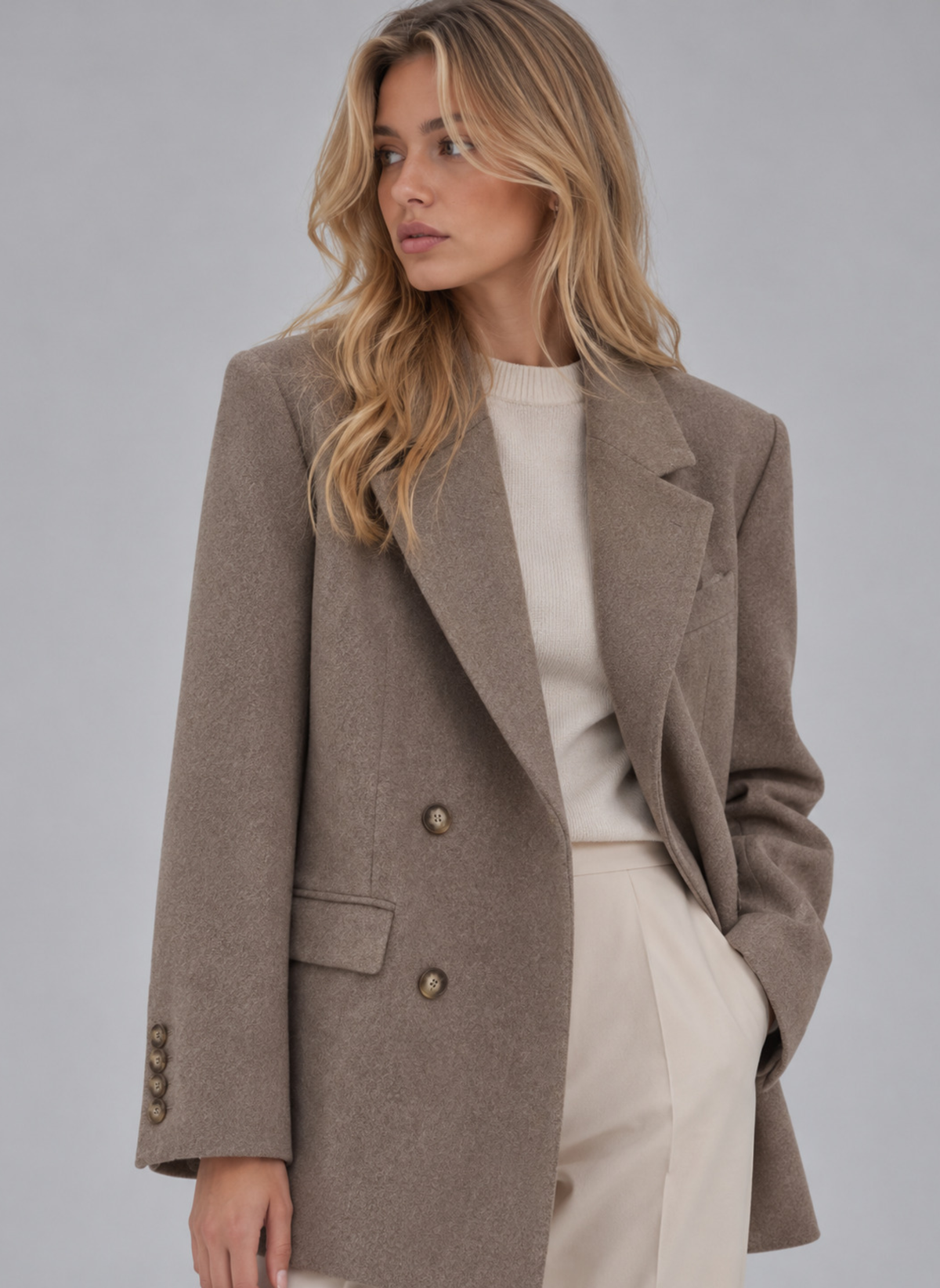 Vesper | Women's Oversized Double-Breasted Blazer Tailored Longline Jacket