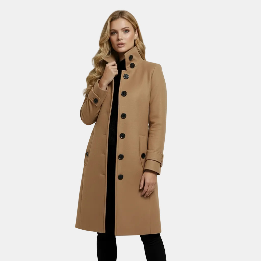 Blaise | Women's Wool Trench Coat, Timeless Winter Coat