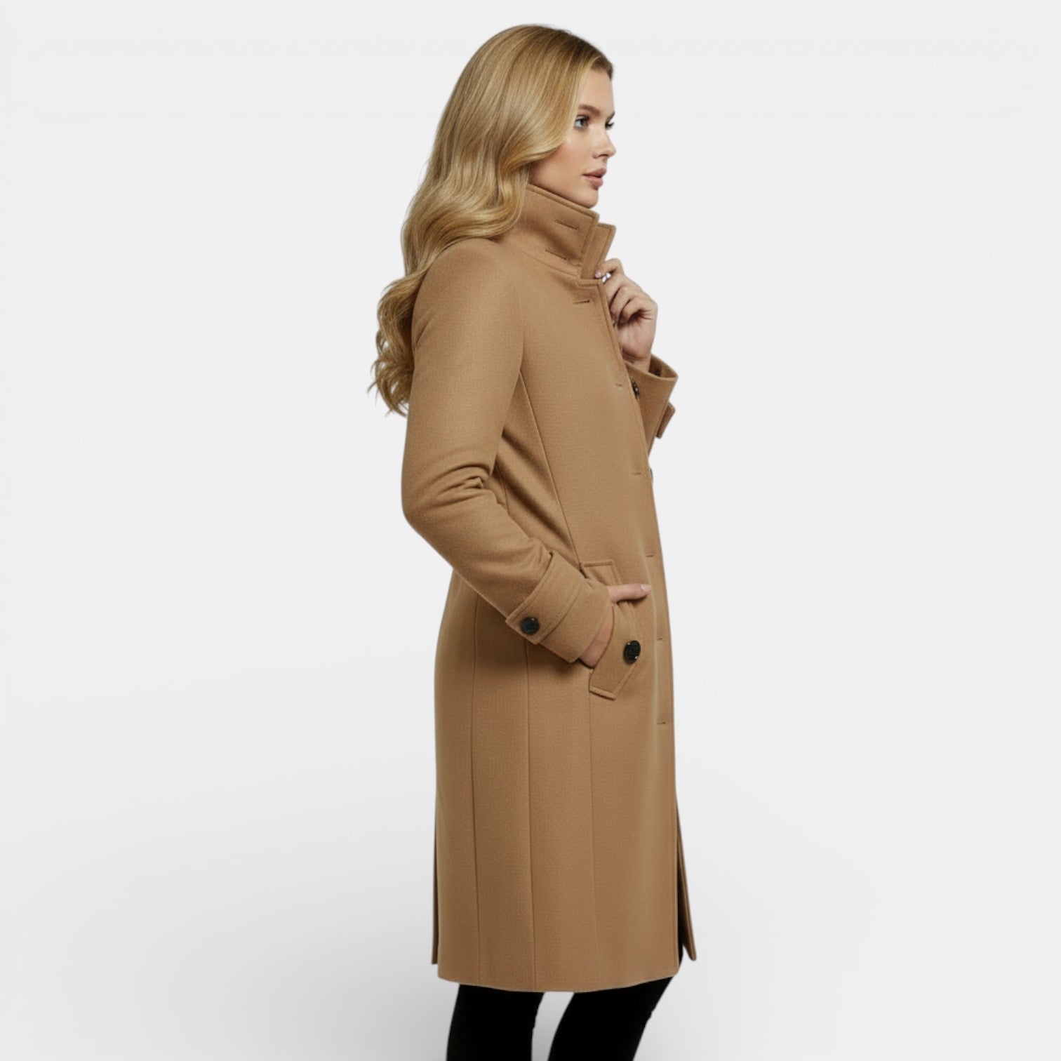 Blaise | Women's Wool Trench Coat, Timeless Winter Coat