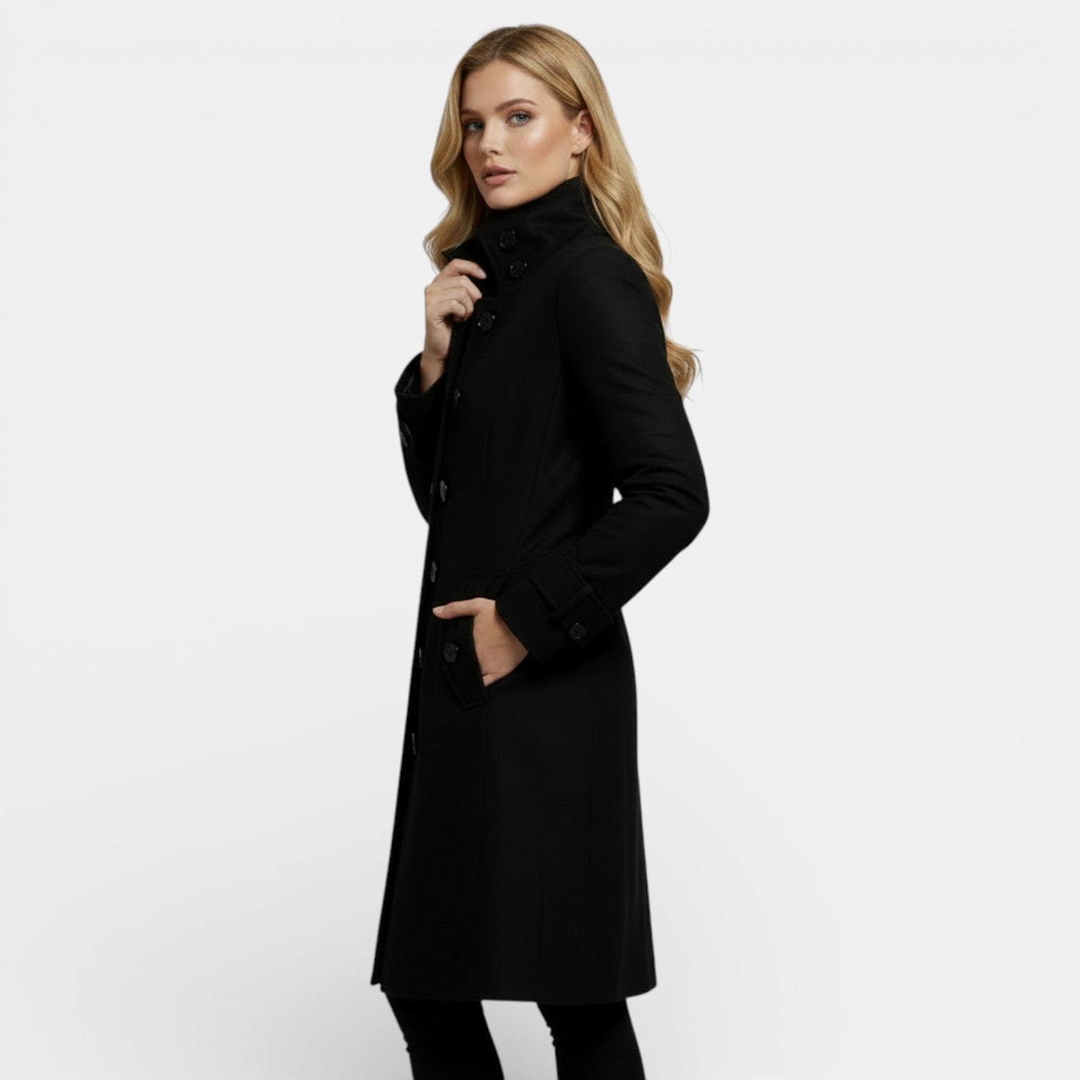 Blaise | Women's Wool Trench Coat, Timeless Winter Coat