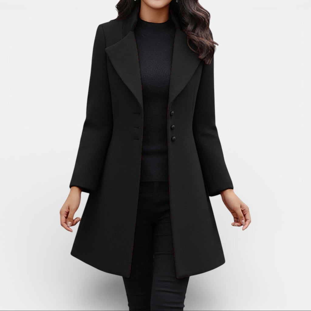 Coralie | Women's Fitted Long Coat, Tailored Winter Coat