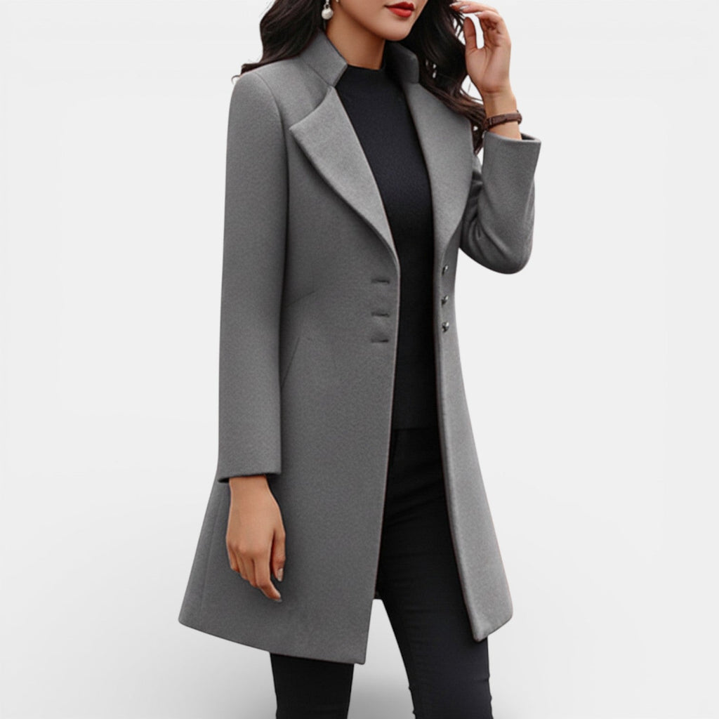 Coralie | Women's Fitted Long Coat, Tailored Winter Coat