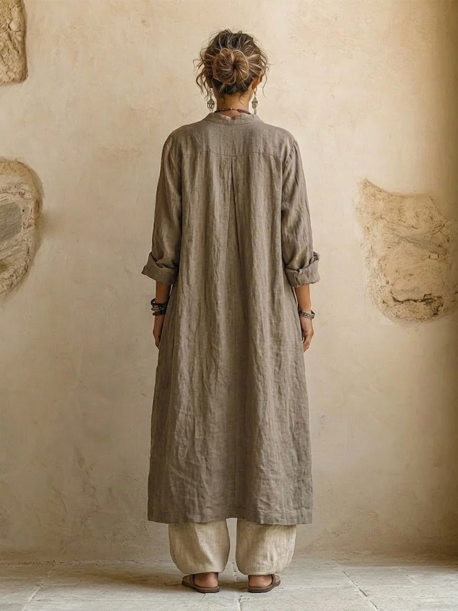 Colombe | Women's Cotton Linen 3-Piece Set, Relaxed Co-Ord