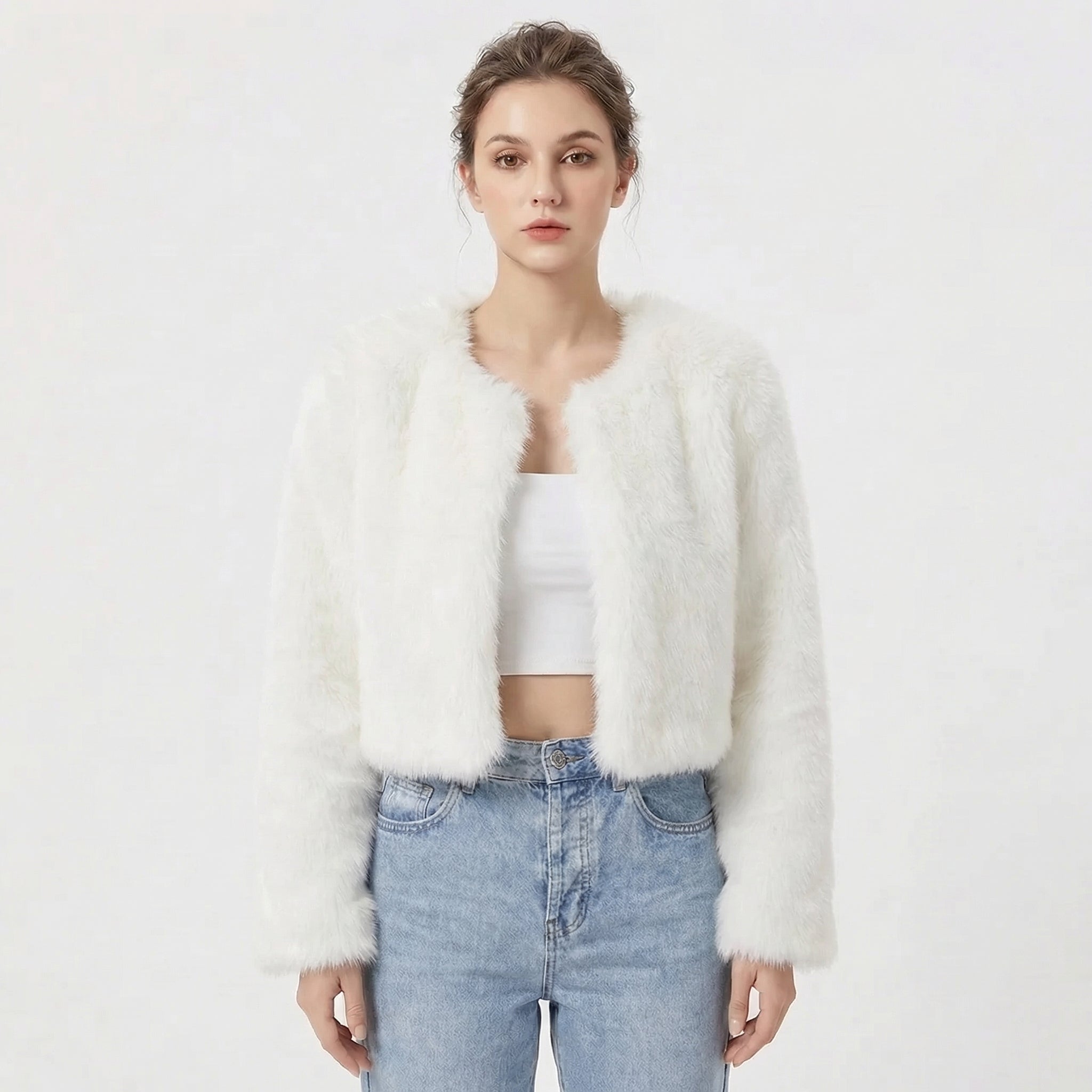 Vera | Women's Luxe Faux Fur Jacket, Soft Winter Jacket